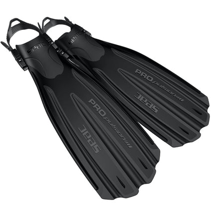 Seac Propulsion S Black Diving Fins | EVA Sling Strap