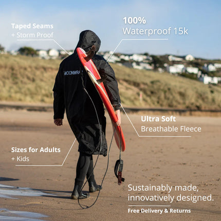 Frostfire Moonwrap Pro Waterproof Changing Robe | Fleece Lined Breathable Outdoor Coat
