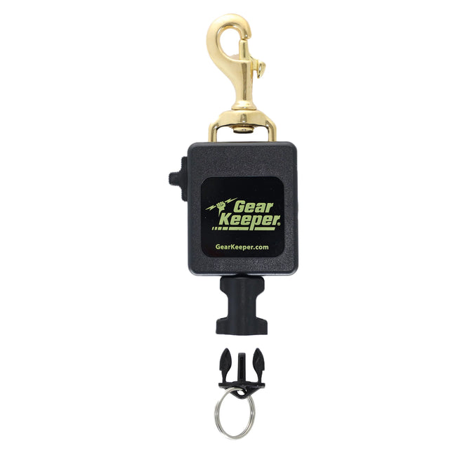 Gear Keeper Console Retractor 32" | Kevlar Line with Brass Snap Bolt & Lock