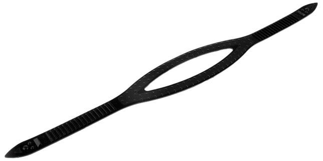 Slim Line Black Silicone Mask Strap | 16mm Replacement Dive Strap