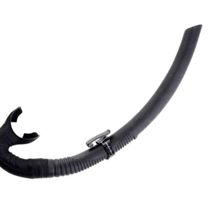 Aqualite Flexible Snorkel | Lightweight Foldable Silicone Diving Snorkel Black