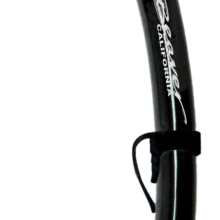 California Semi-Dry Snorkel | Black Silicone Snorkel with Drain Valve & Clip