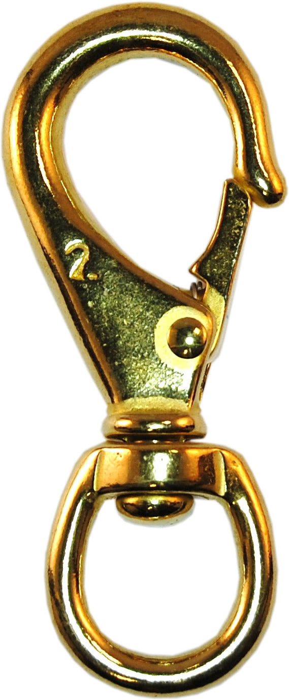 Beaver Size 2 Snap Hook with Swivel | 85mm Naval Bronze | Rust Free