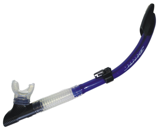 Blue Mirage Semi-Dry Snorkel | Silicone Mouthpiece, Purge Valve & Splash Guard