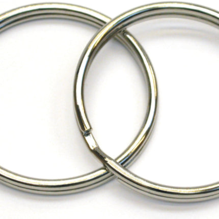 Beaver Small Stainless Steel Split Rings | Pair | 38mm Diameter | 304 Grade