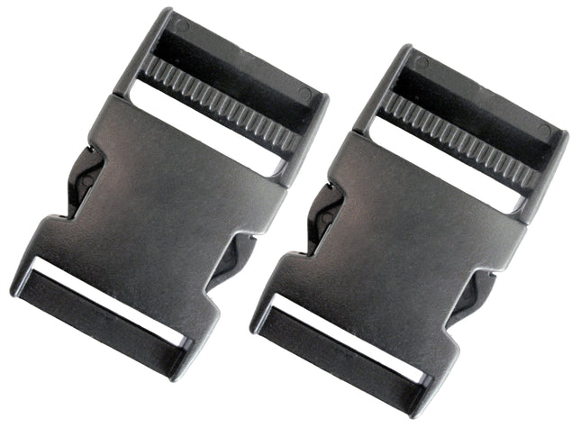Beaver 40mm Side Release Buckles | Pair | Quick Release Polymer Clips