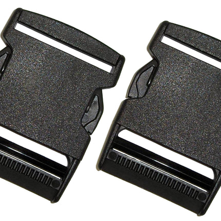 Beaver 50mm Side Release Buckles | Pair | Quick Release Polymer Clips