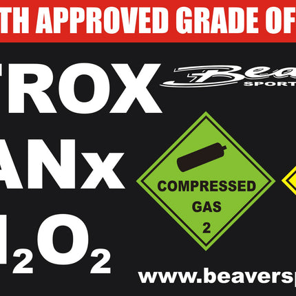 Nitrox Cylinder ID Sticker | 190 x 99mm | Heavy Duty Vinyl Label