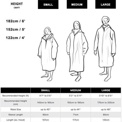 Frostfire Moonwrap Original Long Sleeve Waterproof Changing Robe | Fleece Lined Unisex Coat