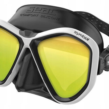 Seac Symbol Diving Mask Mirrored Lens | Tempered Glass Twin Lens