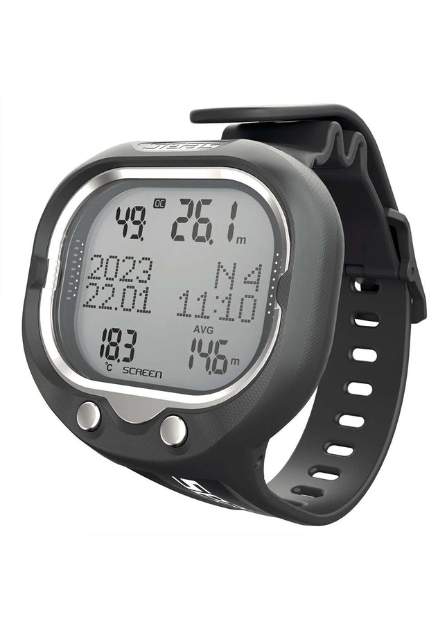 SEAC Sub Screen Dive Computer | Black/White LCD Wrist Computer 100m