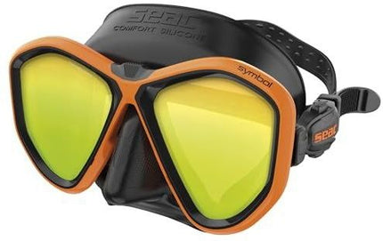 Seac Symbol Diving Mask Mirrored Lens | Tempered Glass Twin Lens