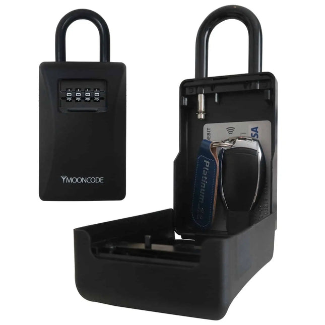 Frostfire Mooncode Portable Key Safe | Weatherproof 4 Digit Lock Box with Shackle