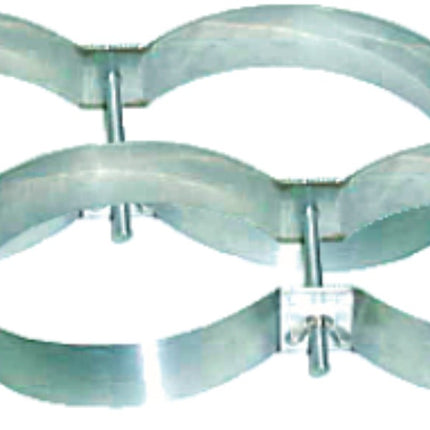 Pair of 178mm UK Cylinder Bands | Stainless Steel | 45mm Wide Twin Set