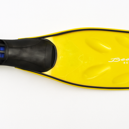 Yellow Ocean-Lite Fins Size 10/11 | Ultra Lightweight Travel Diving & Pool Fins