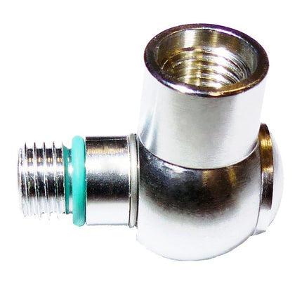 7/16" UNF 90° HP Hose Adaptor | Scuba SPG Right Angle High Pressure Connector