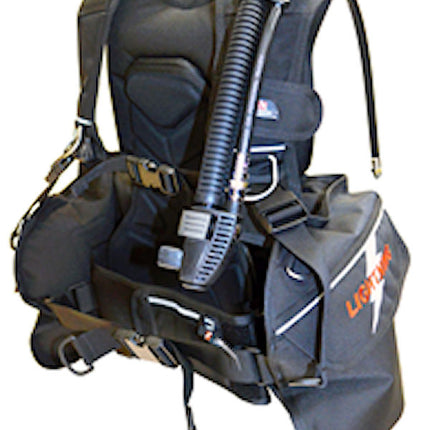Lightning BCD Jacket | Lightweight Travel Scuba BCD | Adjustable Buoyancy Control
