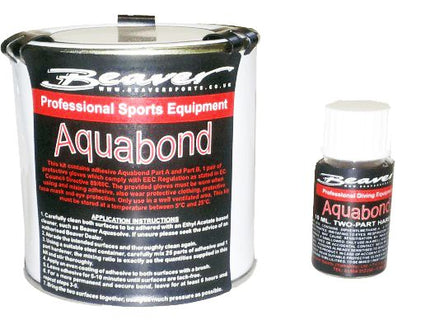 Aquabond 2 Part Adhesive Kit 250ml | Wetsuit & Hypalon Repair Glue + Accelerator