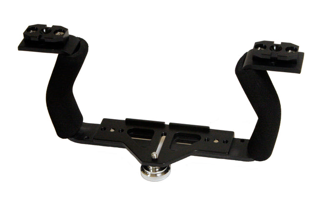 Tovatec Double Base Tray | Adjustable Two Handle Underwater Camera & Light Mounting System