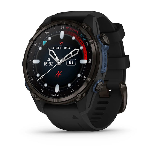 Garmin Descent Mk3i 43mm Carbon Grey DLC Titanium & Black Silicone Band