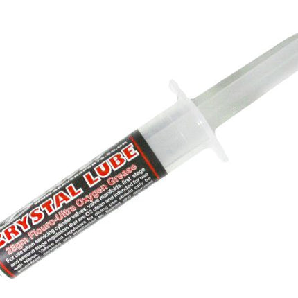 Crystal Lube O2 Grease 28g Syringe | PFPE Oxygen Safe Scuba Regulator Lubricant