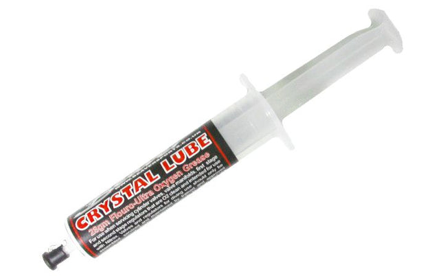 Crystal Lube O2 Grease 28g Syringe | PFPE Oxygen Safe Scuba Regulator Lubricant