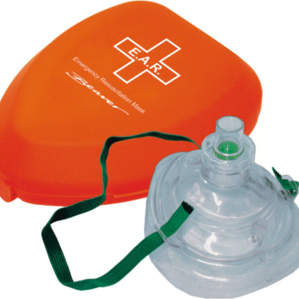 E.A.R. Face Mask with O2 Port | CPR Resuscitation Mask | Emergency First Aid Kit