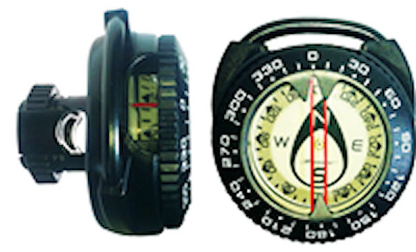 Explorer Hose Mount Compass | Scuba Hose Compass | Luminous Dial Navigation
