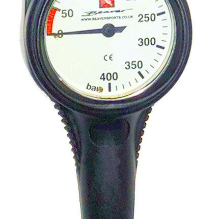 Reporter 400 Bar SPG Gauge | Scuba Pressure Gauge with Hose 76cm | High Visibility