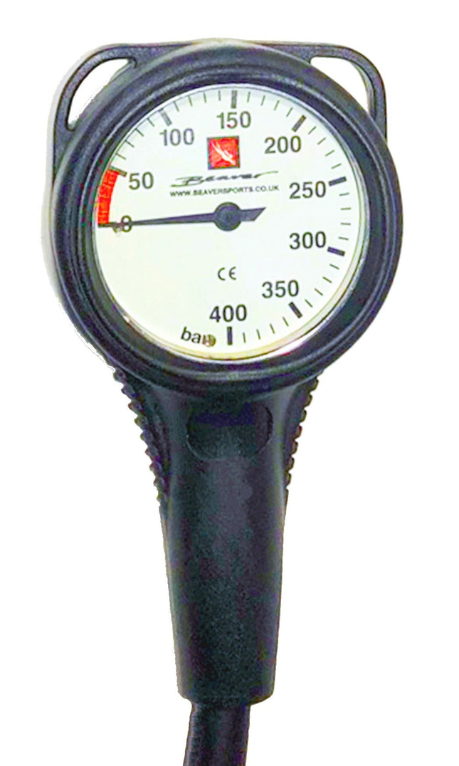 Reporter 400 Bar SPG Gauge | Scuba Pressure Gauge with Hose 76cm | High Visibility