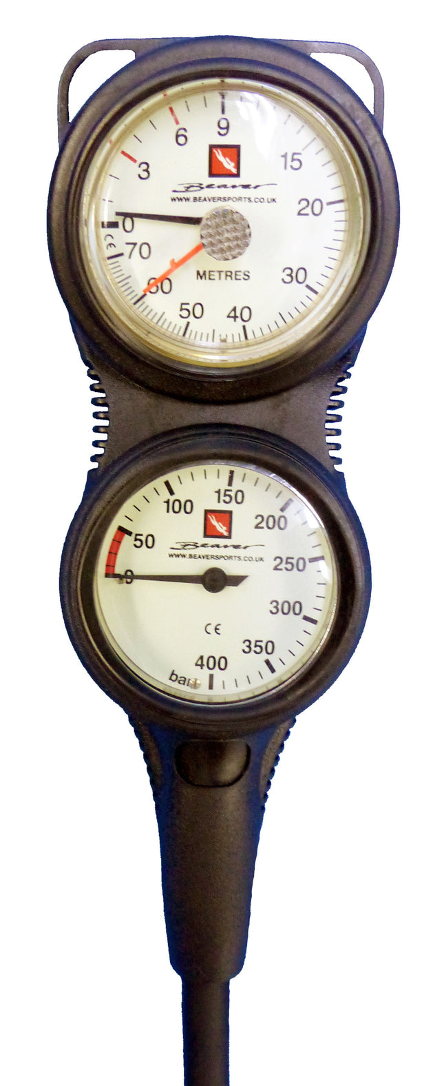 Sentinel Twin Console | SPG & Depth Gauge | Scuba 2 Gauge Console with Hose