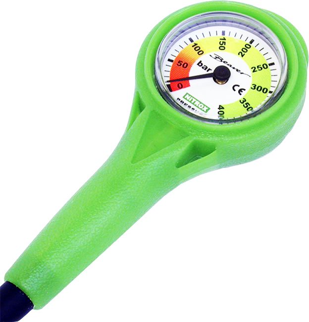Status Mini Nitrox SPG 400 Bar | Compact Pressure Gauge with Hose 76cm
