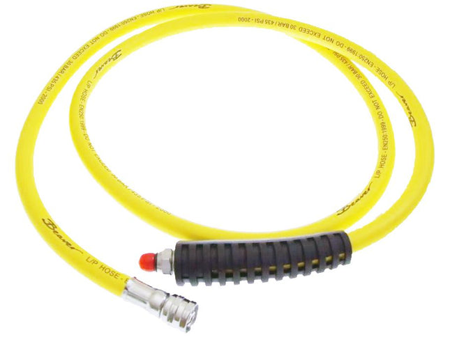 60" Regulator Hose Yellow | 1.5m Octopus Hose | High Visibility LP Hose with Swivel