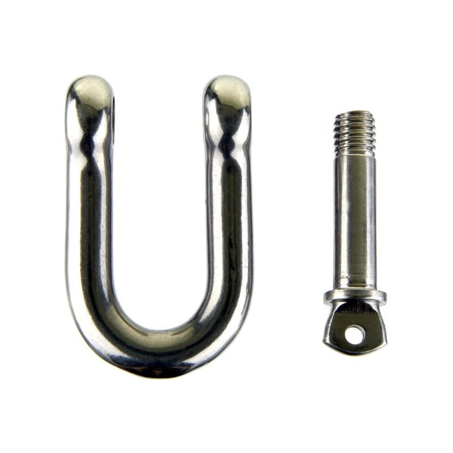 Hydrotech Stainless Steel D Shackle 60mm | Heavy Duty 10mm Euro Type Shackle