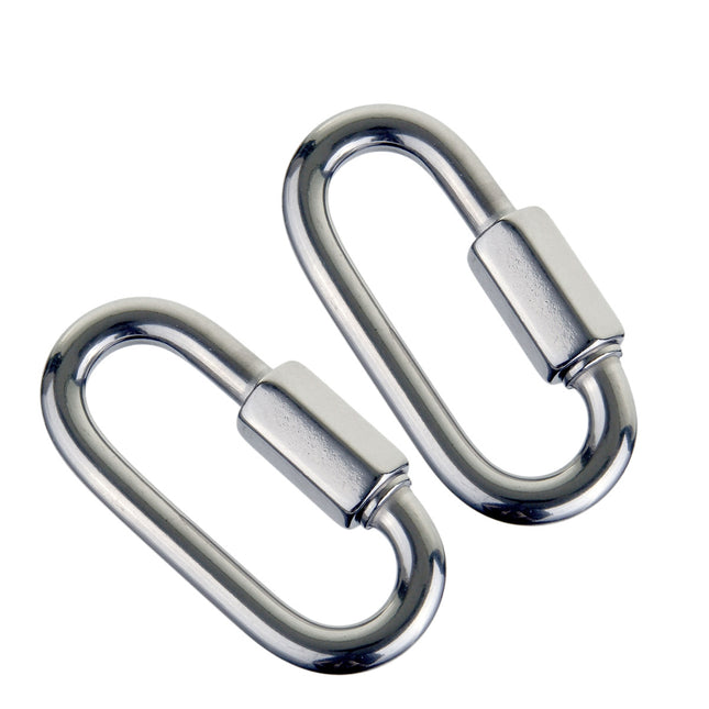 Hydrotech Stainless Steel 70mm Quick Link 8mm 2 Pack | Marine & Dive Connector