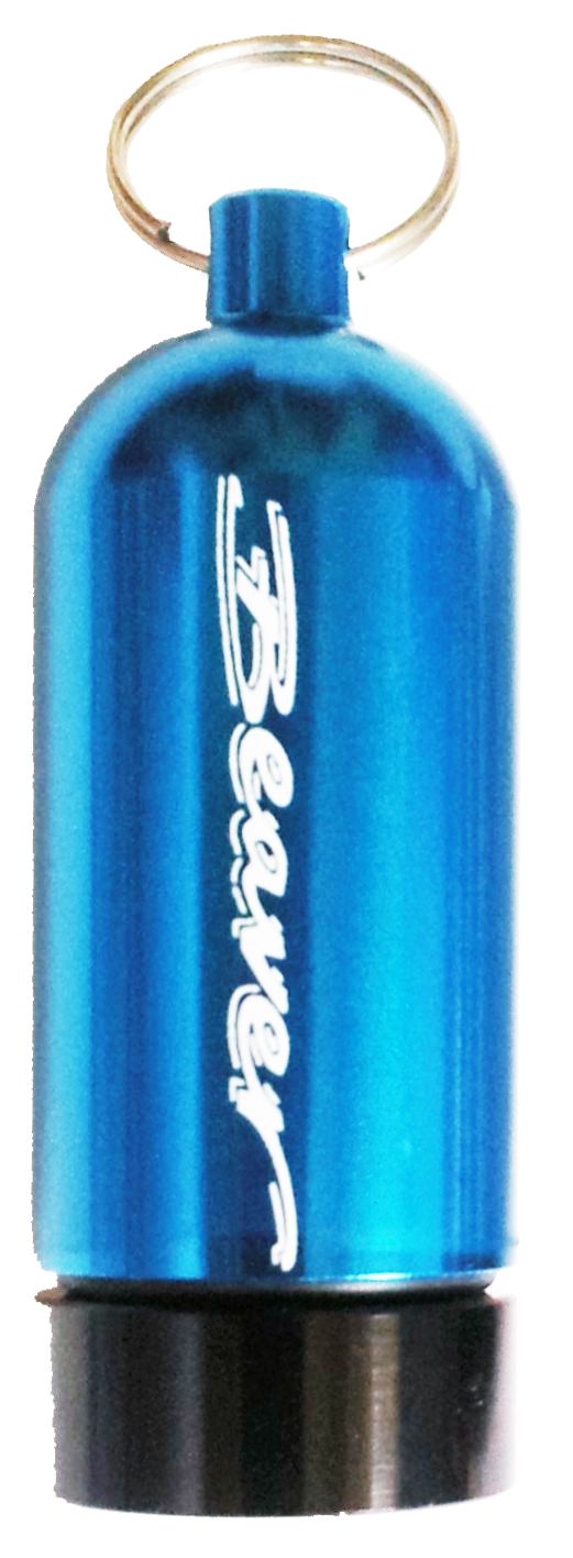 Mini Dry Tank Blue | Waterproof Keyring Capsule | O-Ring Storage Container