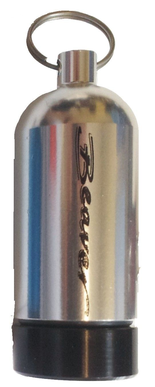 Mini Dry Tank Silver | Waterproof Keyring Capsule | O-Ring Storage Container