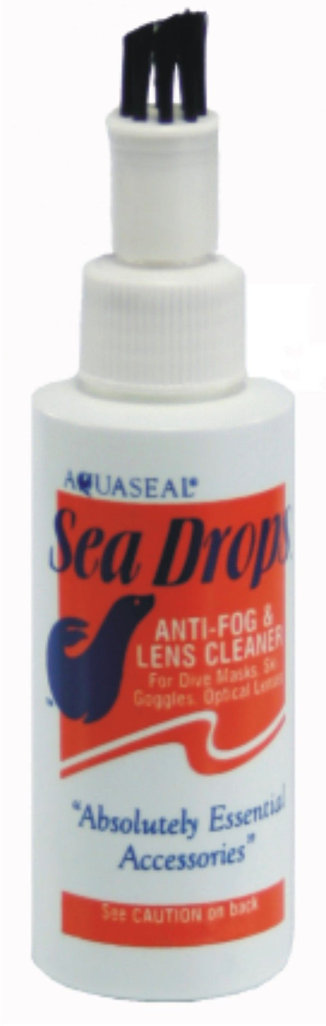 Gear Aid Sea Drops Anti-Fog 60ml | Dive Mask Lens Cleaner with Brush