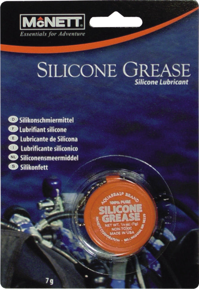 Gear Aid Silicone Grease 7ml | O-Ring Lubricant | Scuba Equipment Maintenance