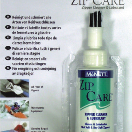 Gear Aid Zipper Cleaner & Lubricant 60ml | Dive Suit Zip Care Brush Cleaner