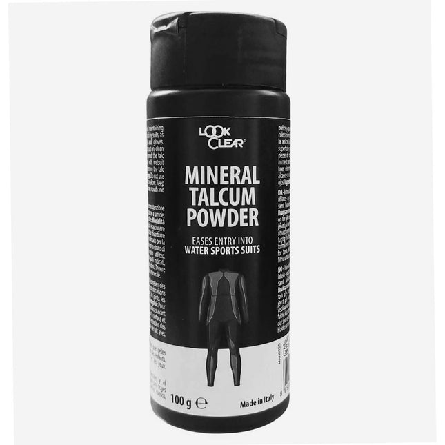 Look Clear Mineral Talc 100g | Drysuit Latex Seal & Rubber Maintenance Powder