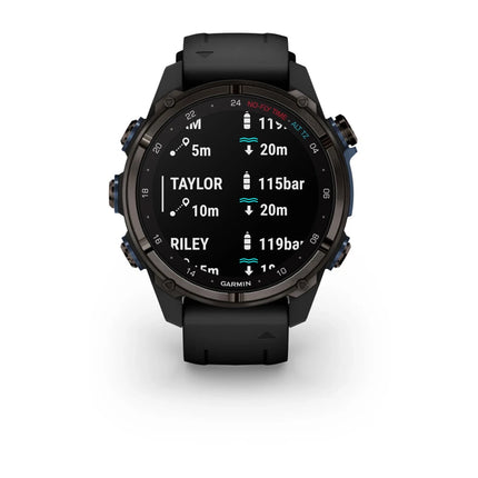 Garmin Descent Mk3i 43mm Carbon Grey DLC Titanium & Black Silicone Band