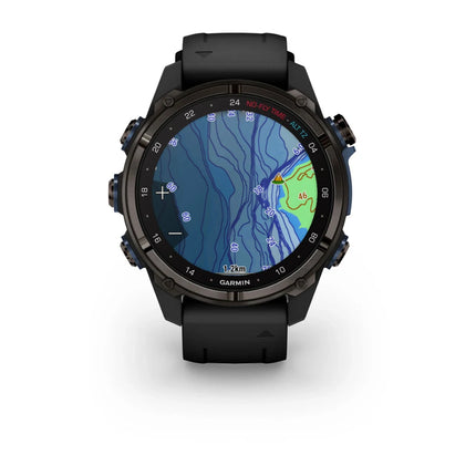 Garmin Descent Mk3i 43mm Carbon Grey DLC Titanium & Black Silicone Band