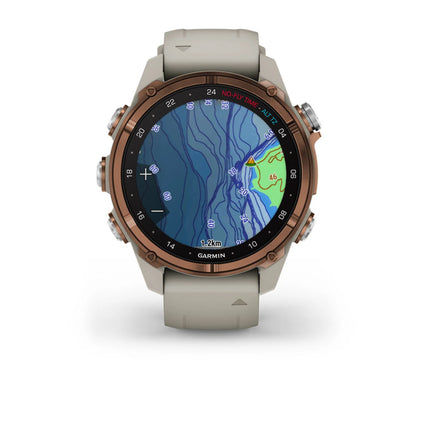 Garmin Descent Mk3i 43mm Bronze PVD Titanium & French Grey Silicone Band