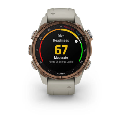 Garmin Descent Mk3i 43mm Bronze PVD Titanium & French Grey Silicone Band