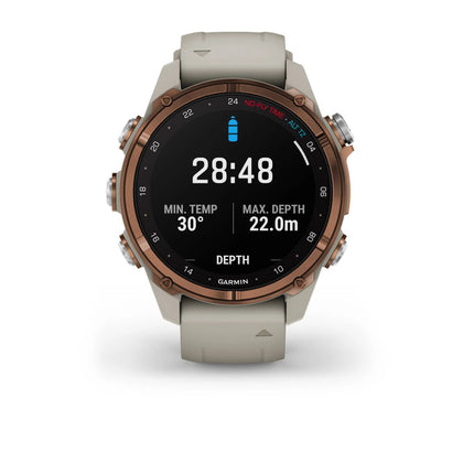 Garmin Descent Mk3i 43mm Bronze PVD Titanium & French Grey Silicone Band