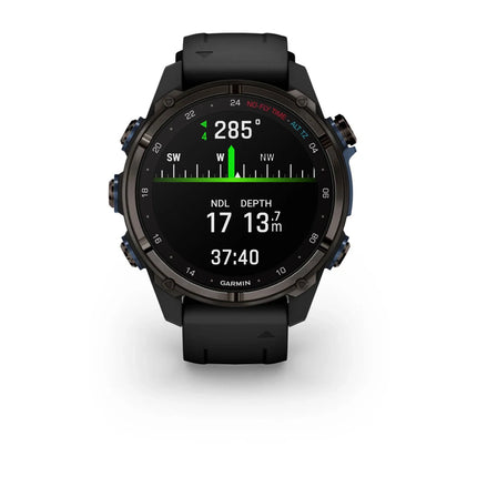 Garmin Descent Mk3i 43mm Carbon Grey DLC Titanium & Black Silicone Band