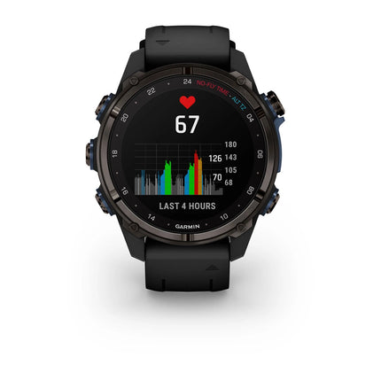 Garmin Descent Mk3i 43mm Carbon Grey DLC Titanium & Black Silicone Band