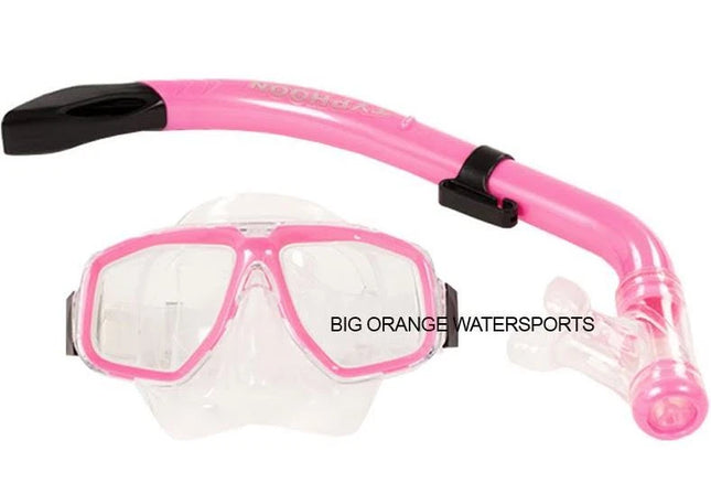 Typhoon Pink Junior/Ladies Silicone Mask & Snorkel Set | Soft Fit & Easy Adjust