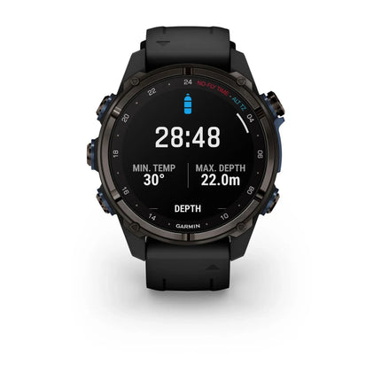 Garmin Descent Mk3i 43mm Carbon Grey DLC Titanium & Black Silicone Band